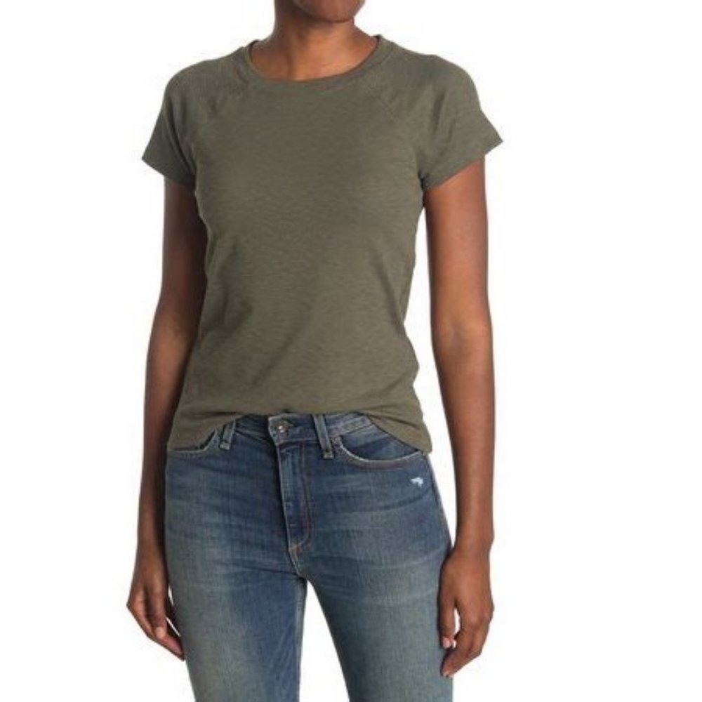 Madewell Westville Raglan Tshirt - textured white cotton, size M - Picture 7 of 7